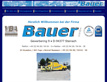 Tablet Screenshot of bauer-gmbh.de